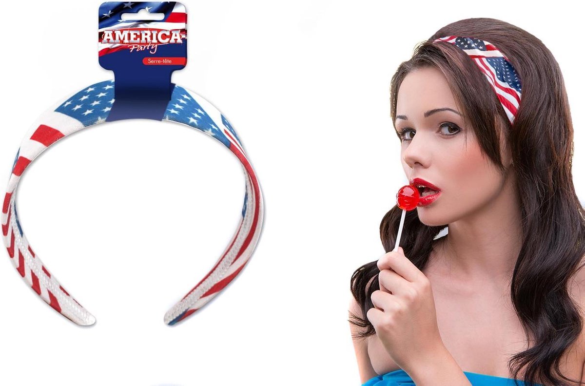 SUD TRADING - USA haarband voor volwassenen - Accessoires > Haar & hoofdbanden